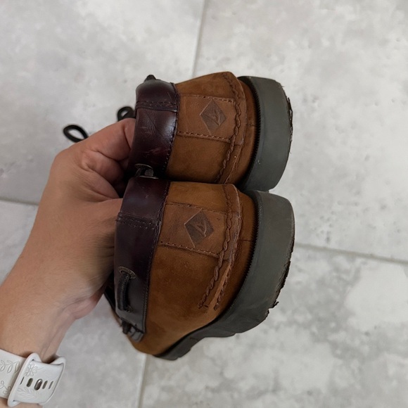 Sperry Top-Sider Leeward 2 Eye Boat Shoe Brown Buck 0777896 US Men's 10 - Picture 4 of 8